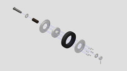 exploded view of wheel assignment